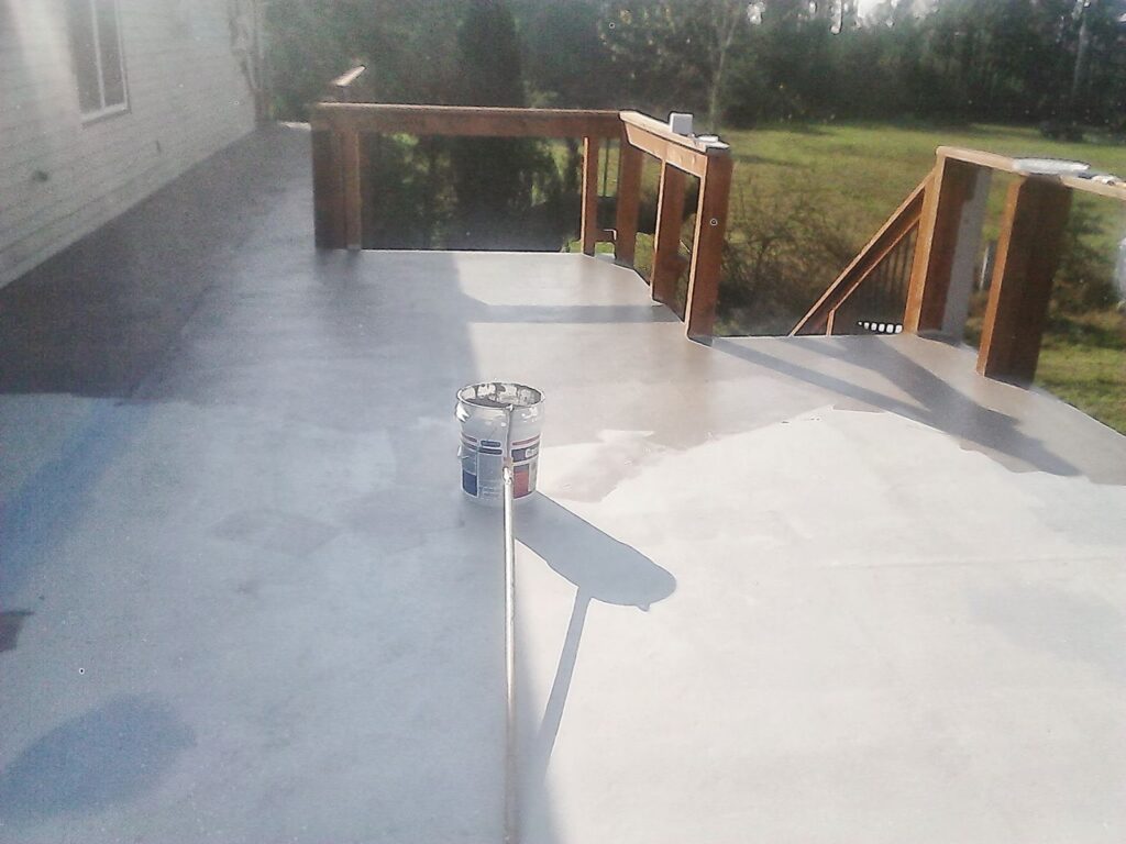 MCSquared Roofing real deck construction project photo in North Carolina
