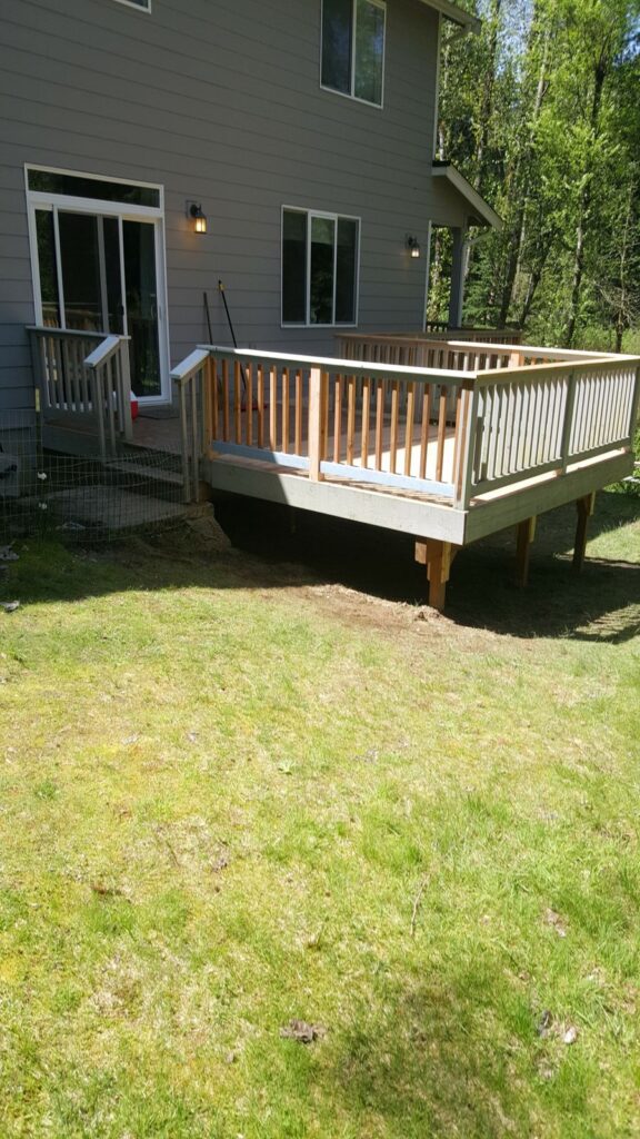 MCSquared Roofing real deck construction project photo in North Carolina