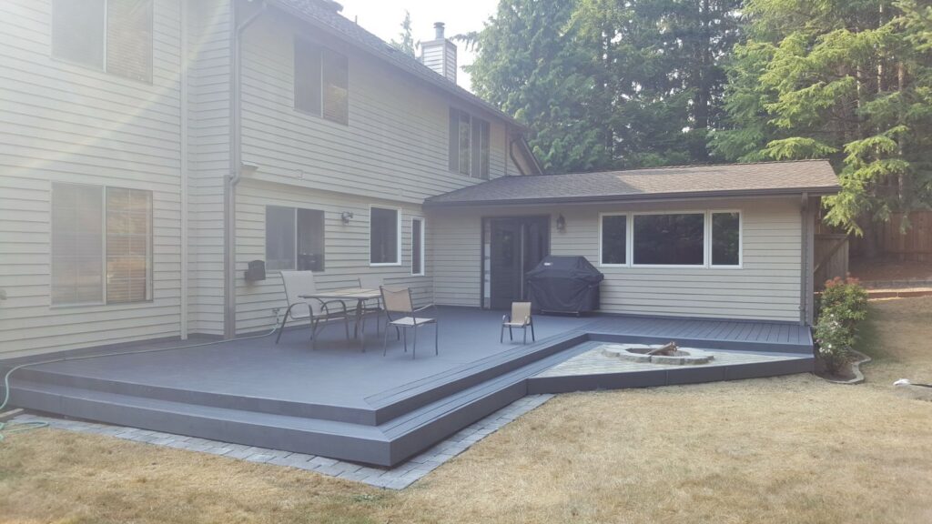 MCSquared Roofing real deck construction project photo in North Carolina