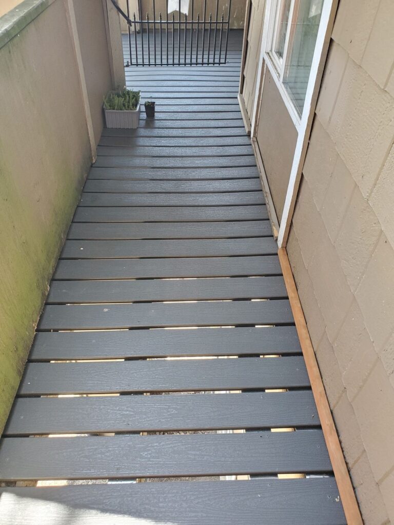 MCSquared Roofing real deck construction project photo in North Carolina