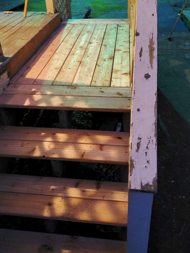 MCSquared Roofing real deck construction project photo in North Carolina