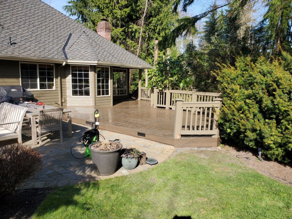 MCSquared Roofing real deck construction project photo in North Carolina