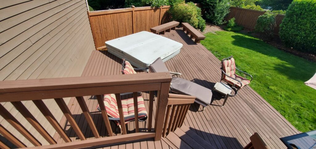 MCSquared Roofing real deck construction project photo in North Carolina