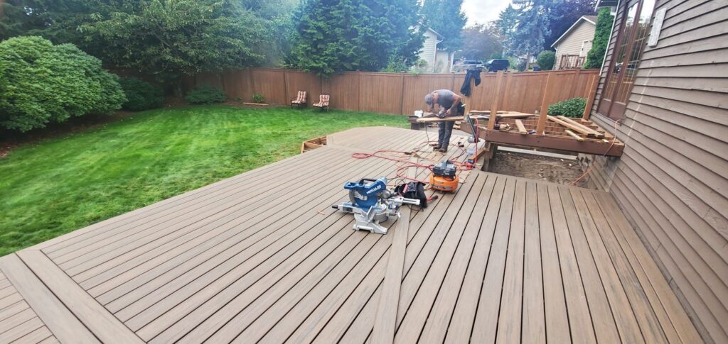 MCSquared Roofing real deck construction project photo in North Carolina