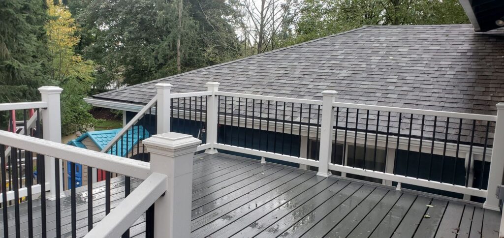 MCSquared Roofing real deck construction project photo in North Carolina