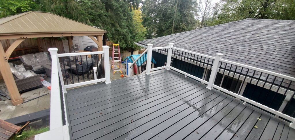 MCSquared Roofing real deck construction project photo in North Carolina