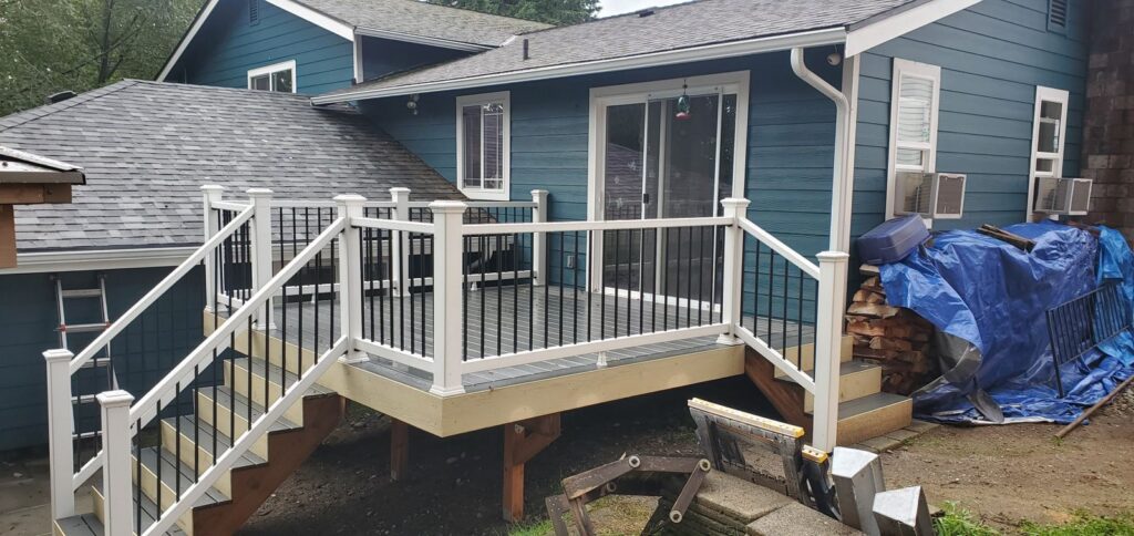 MCSquared Roofing real deck construction project photo in North Carolina