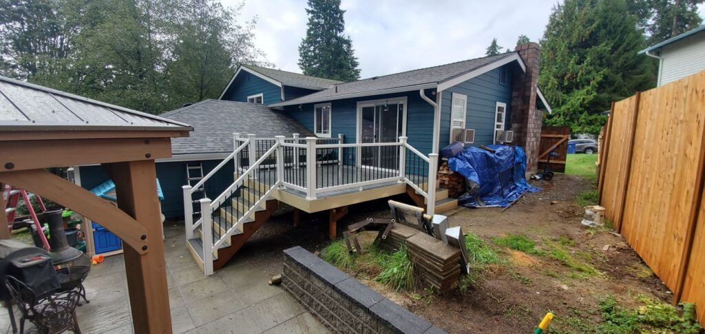 MCSquared Roofing real deck construction project photo in North Carolina