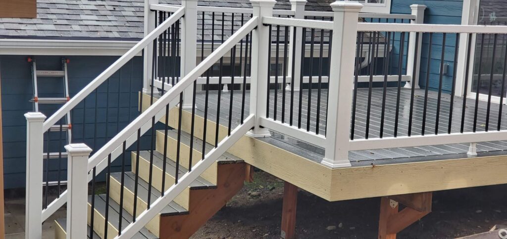 MCSquared Roofing real deck construction project photo in North Carolina
