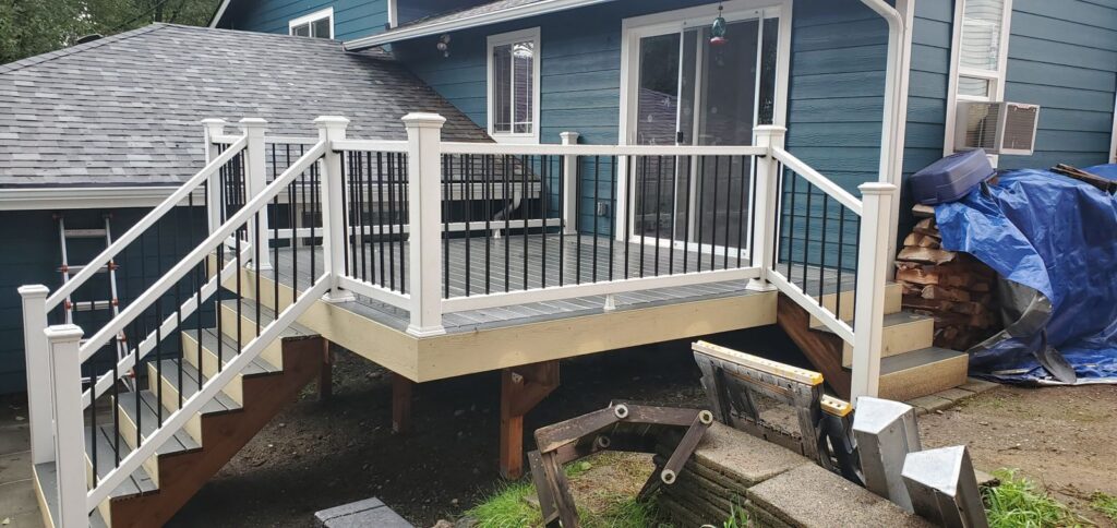 MCSquared Roofing real deck construction project photo in North Carolina