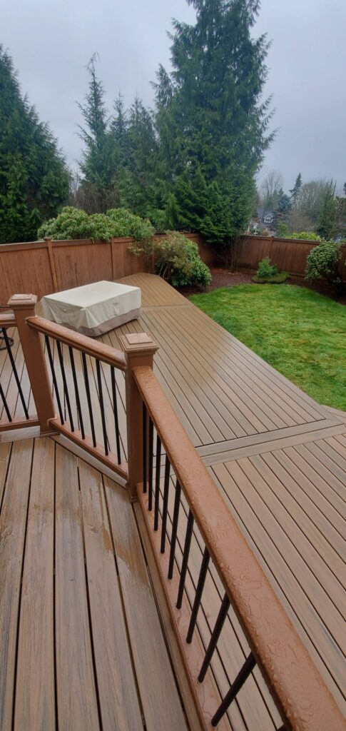 MCSquared Roofing real deck construction project photo in North Carolina