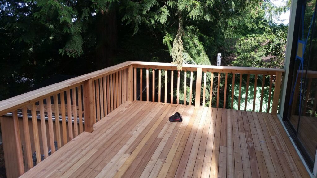 MCSquared Roofing real deck construction project photo in North Carolina
