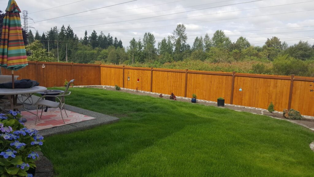 MCSquared Roofing real fence installation project job photo from our Seattle years