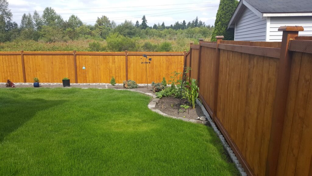 MCSquared Roofing real fence installation project job photo from our Seattle years