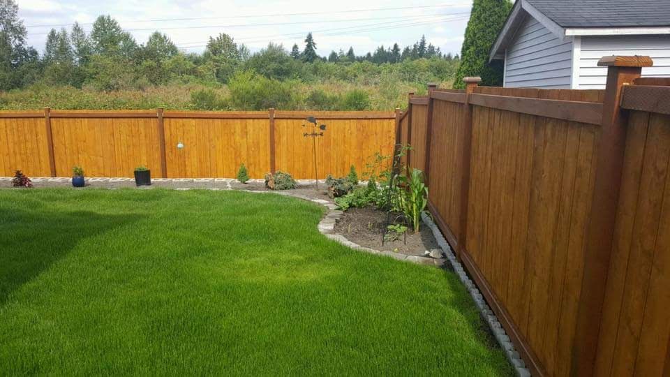 MCSquared Roofing real fence installation project job photo from our Seattle years