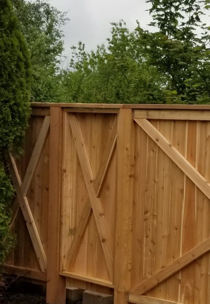 MCSquared Roofing real fence installation project job photo from our Seattle years