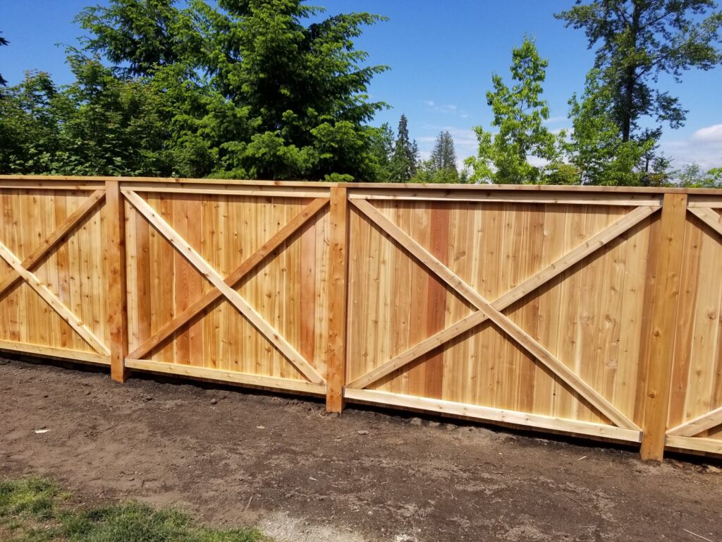 MCSquared Roofing real fence installation project job photo from our Seattle years