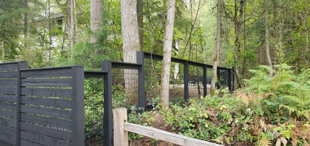 MCSquared Roofing real fence installation project job photo from our Seattle years