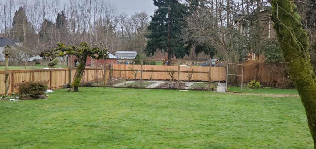 MCSquared Roofing real fence installation project job photo from our Seattle years