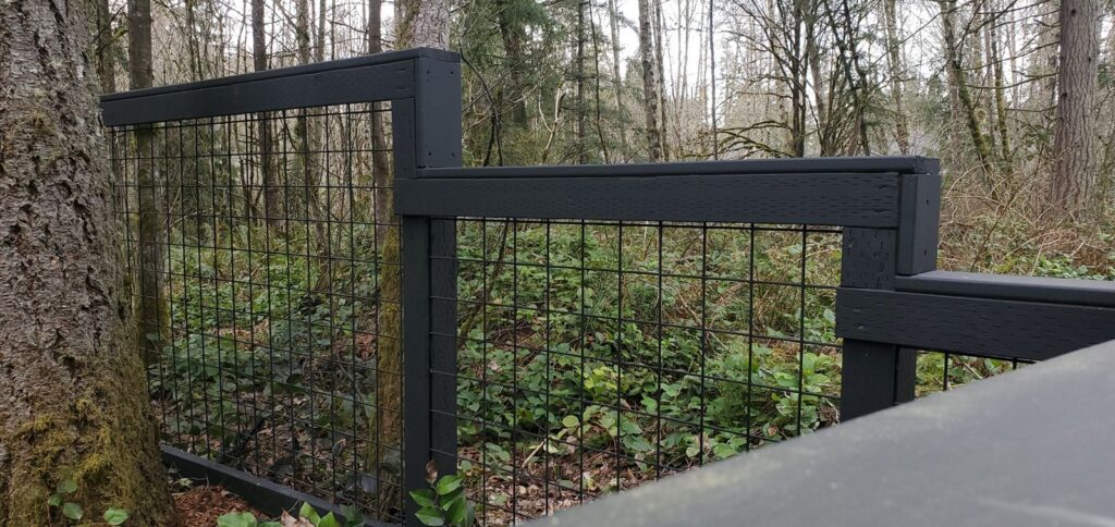 MCSquared Roofing real fence installation project job photo from our Seattle years