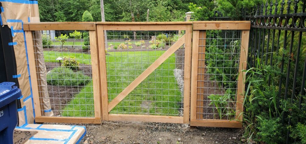 MCSquared Roofing real fence installation project job photo from our Seattle years