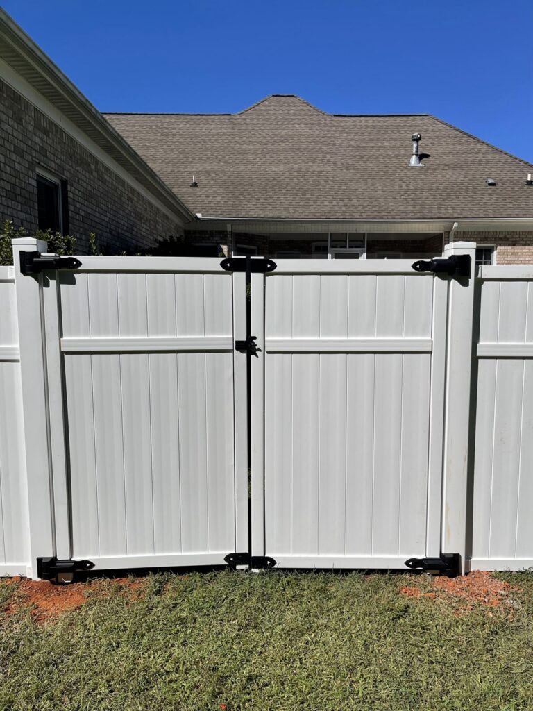 MCSquared Roofing fence installation project installed in Burlington, NC area